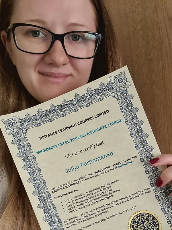 Picture of a recent Distance Learning Centre Graduate